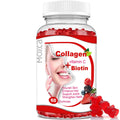 Moxca Hydrolyzed Marine Collagen Gummies for Women | Vegan Collagen Support with Biotin, Vitamins C & E | Daily Beauty Supplement for Hair, Skin & Nails | Natural Fruit Flavor, Clean Formula - Maple Wellness Supplements