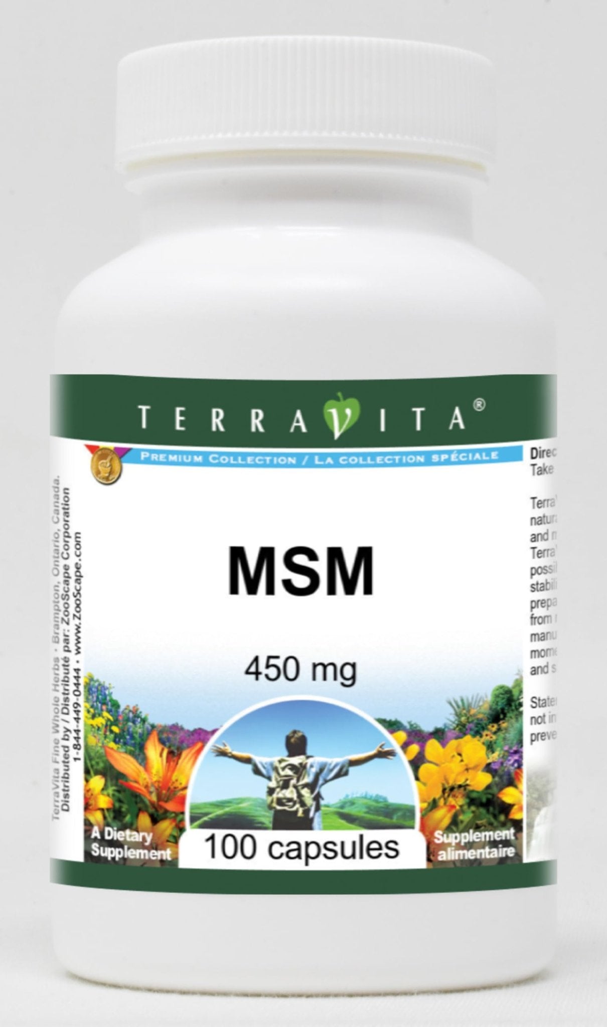 MSM - 450 mg (100 Capsules, ZIN: 510649) - 3 Pack - TrustMedUSA