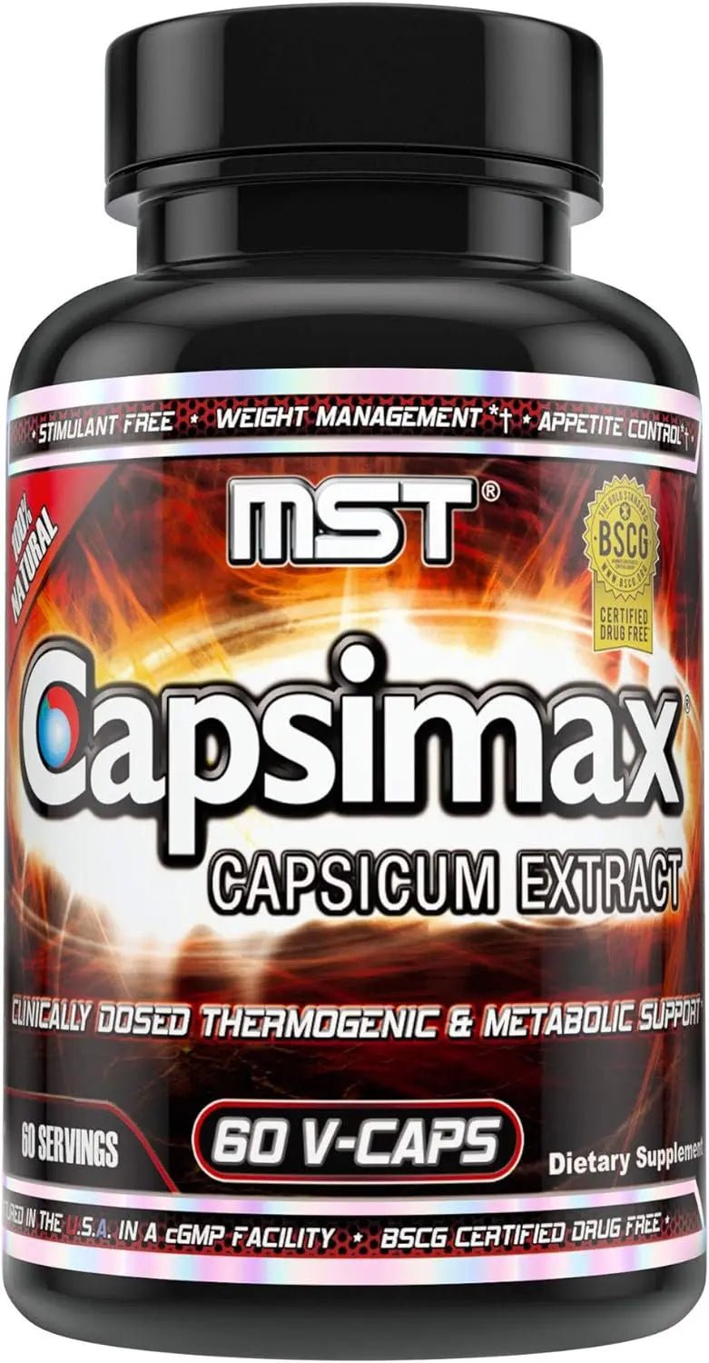 MST Capsimax Supplement 100mg V Capsules, 60 Servings Clinically Dose - TrustMedUSA