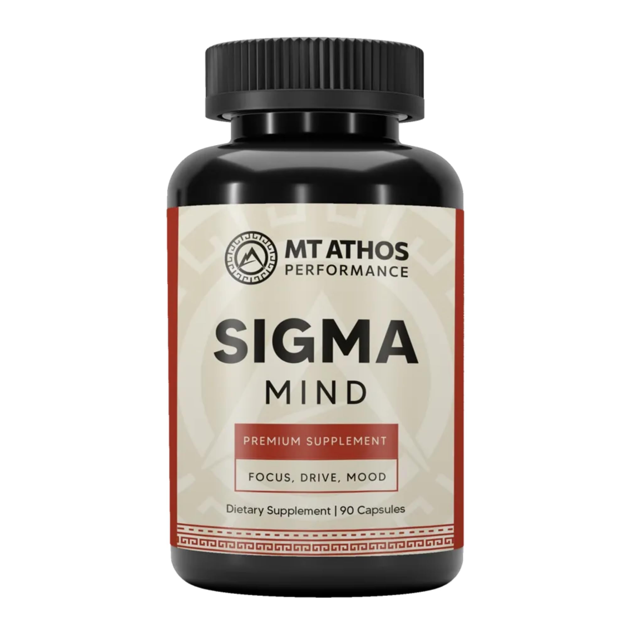 Mt. Athos Performance Sigma Mind | Potent Nootropic Formula to Support Cognitive Function, Improved Focus, Drive, and Mood | 30 Servings, 90 Capsules - TrustMedUSA