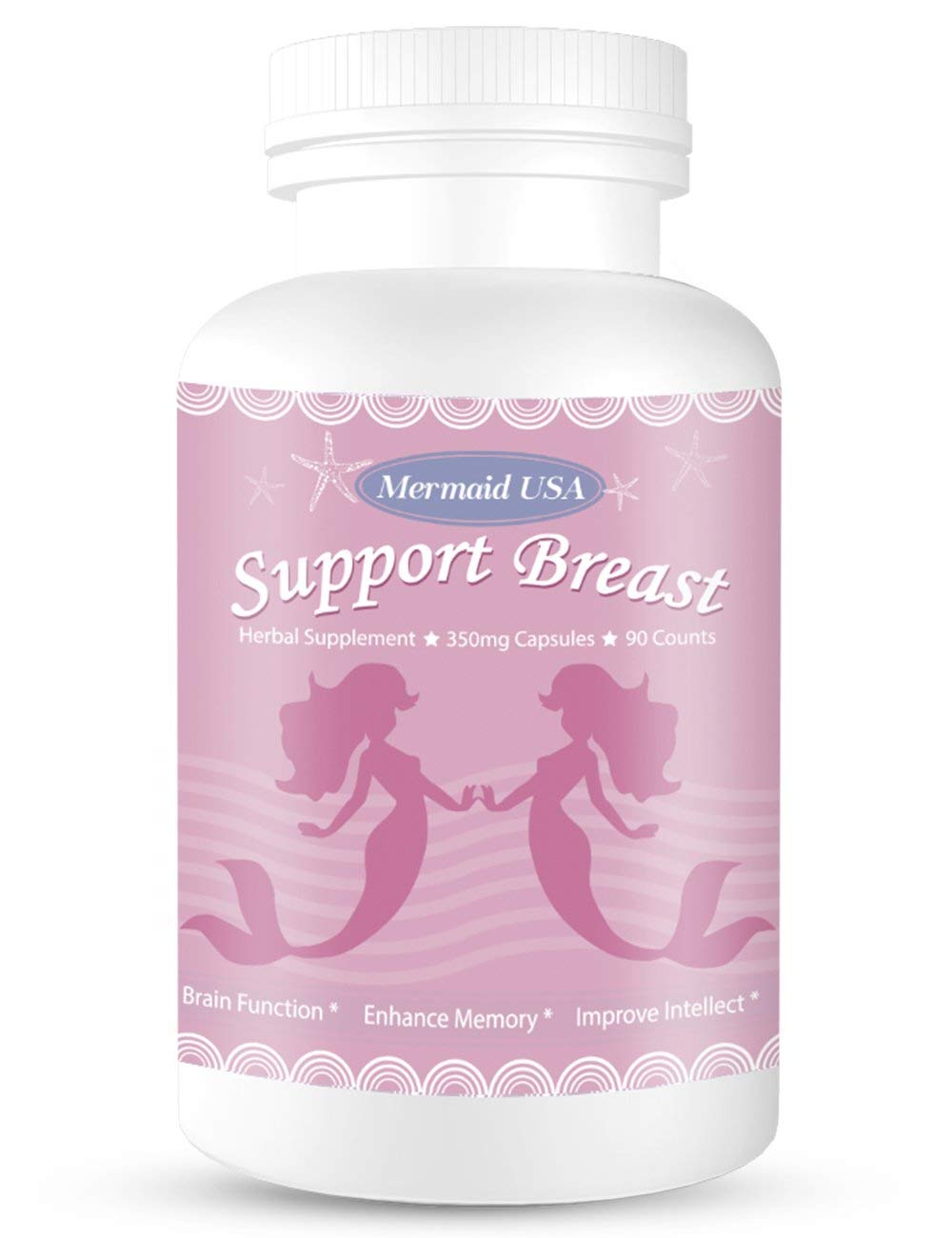 M.U Natural Breast Enhancement Pills Support Breasts Health Lift Firm Healthy Supplement Natural and Green Herb to PRO Formula Mermaid USA - TrustMedUSA