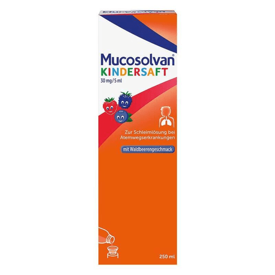 MUCOSOLVAN® Kids Syrup 30mg / 5ml - cough reliever, 250 ml - TrustMedUSA