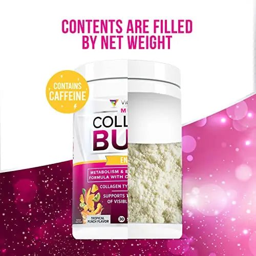 Multi Collagen Burn: Multi-Type Hydrolyzed Protein Peptides with Hyaluronic Acid, Vitamin - TrustMedUSA