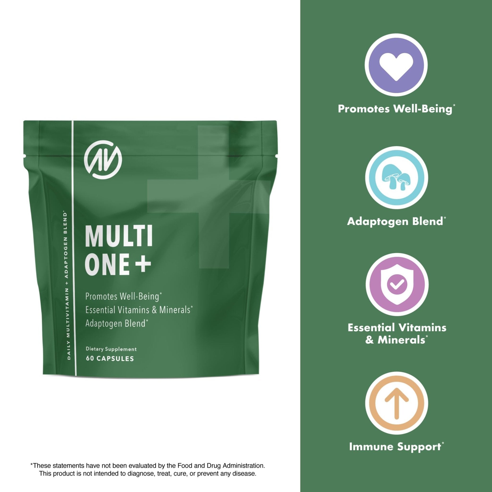 MultiOne Men & Women’s Daily Multivitamin - Essential Nutrients and Minerals for Optimal Health (60 Capsules) - TrustMedUSA