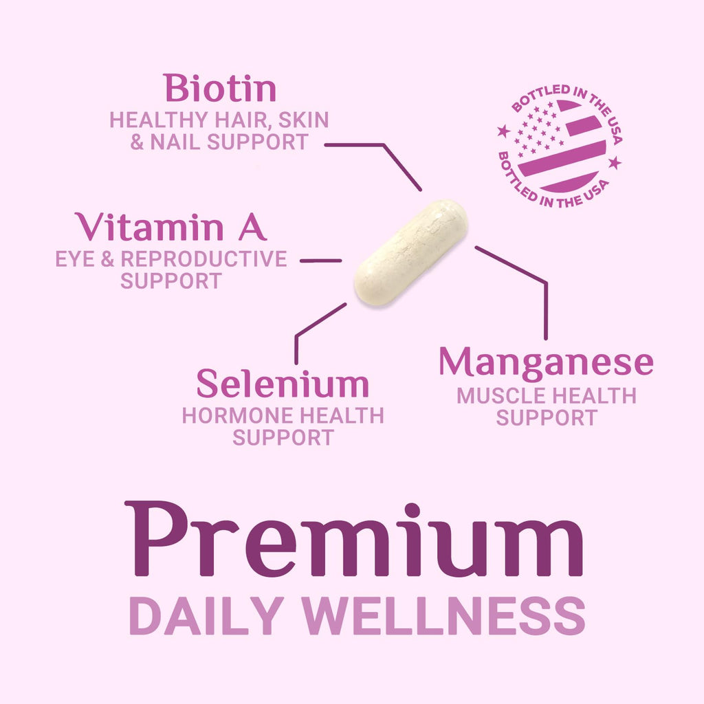 Multivitamin for Women - Complete Daily Womens Multivitamins with Calcium, Folate, Vitamin A, C, D, E & B Vitamins, Zinc and Iron - Multi Vitamins for Bone, Energy & Immune Support - 120 Capsules - TrustMedUSA