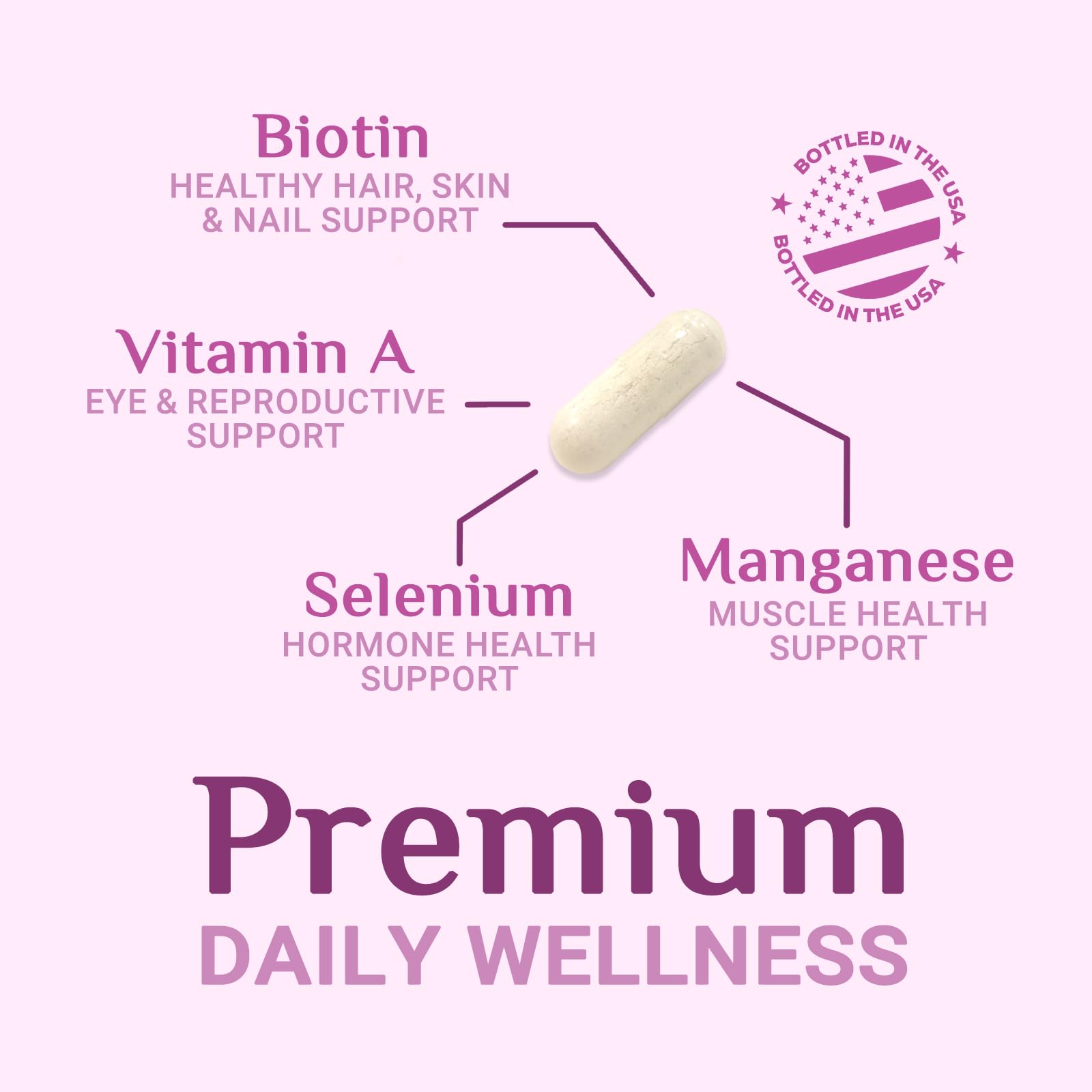 Multivitamin for Women - Complete Daily Womens Multivitamins with Calcium, Folate, Vitamin A, C, D, E & B Vitamins, Zinc and Iron - Multi Vitamins for Bone, Energy & Immune Support - 120 Capsules - TrustMedUSA