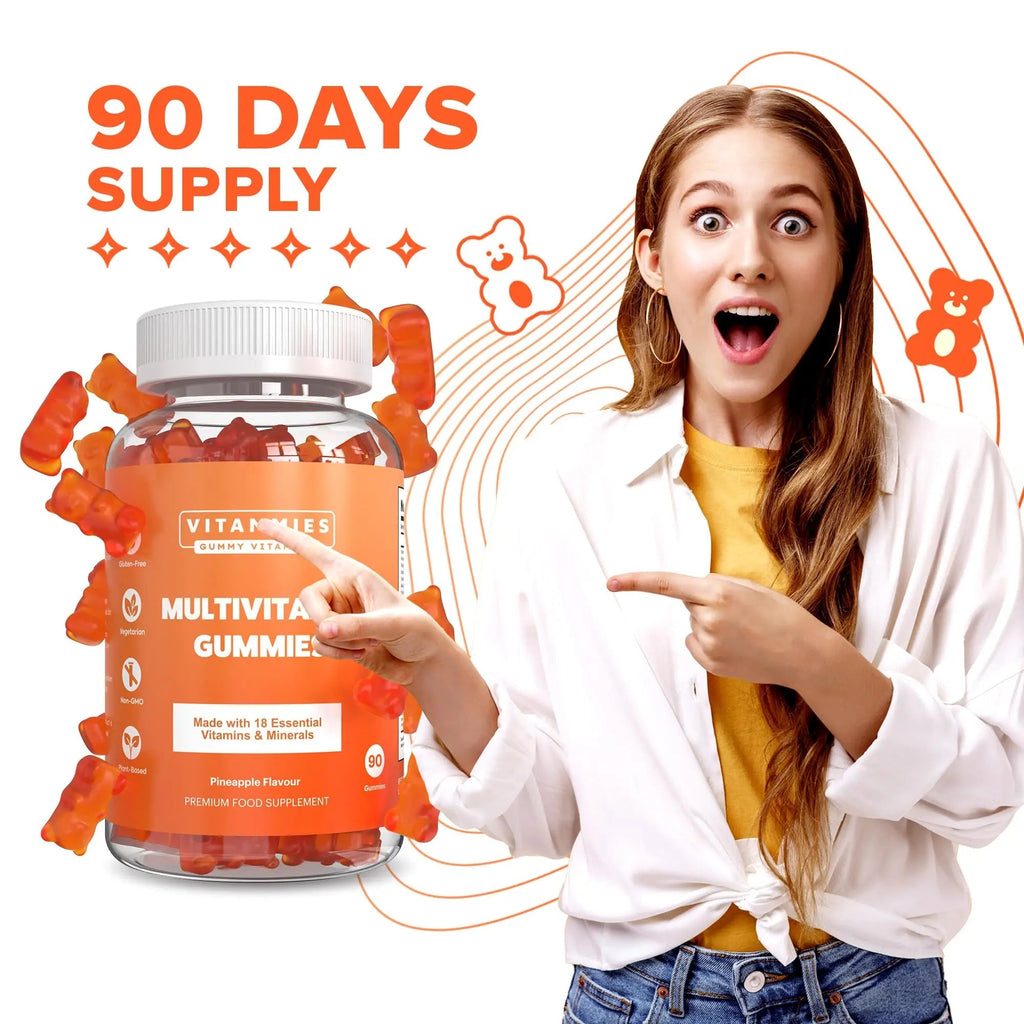 Multivitamin Gummies for Women & Men - 3 Months Supply - 18 Multivitamins & Minerals - TrustMedUSA