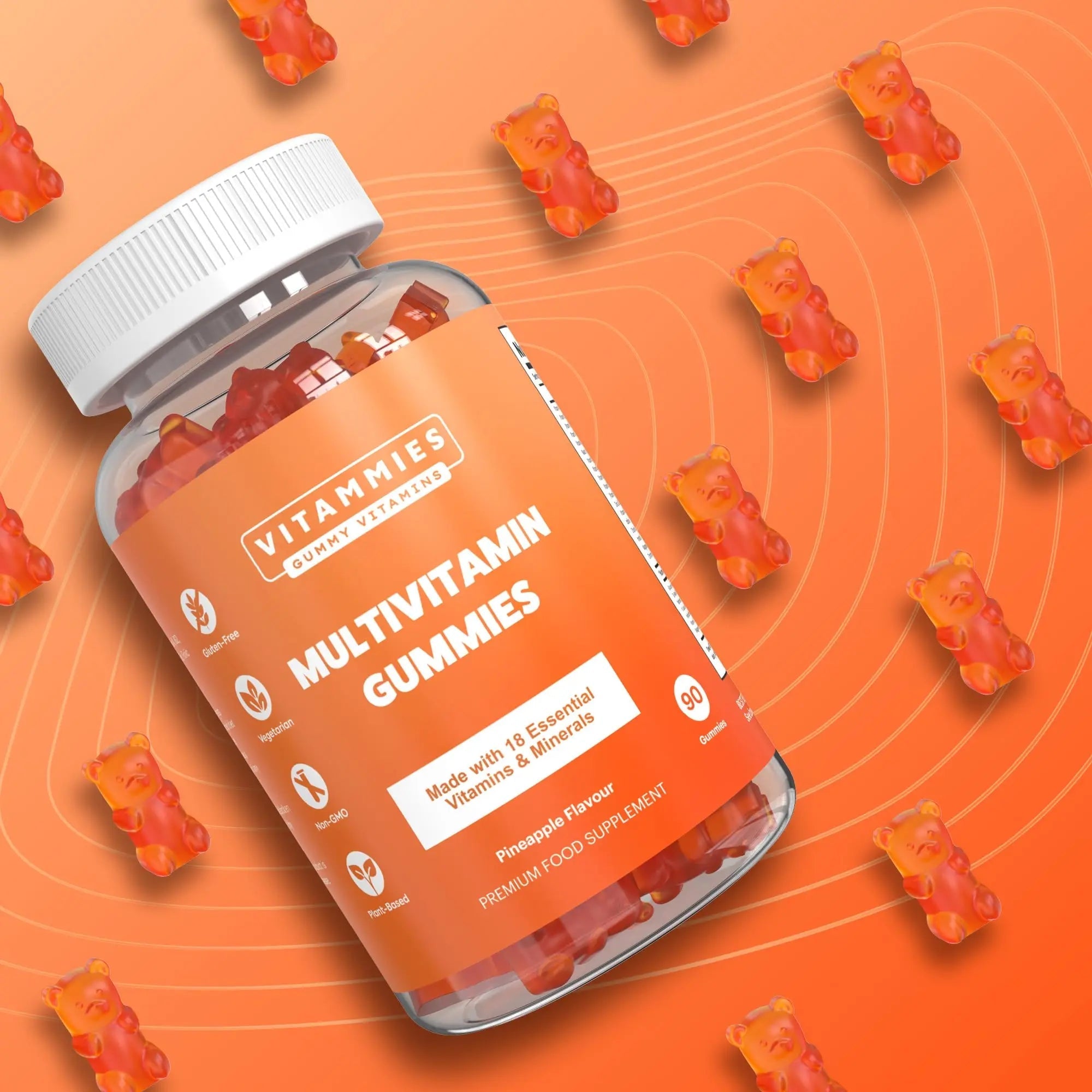 Multivitamin Gummies for Women & Men - 3 Months Supply - 18 Multivitamins & Minerals - TrustMedUSA
