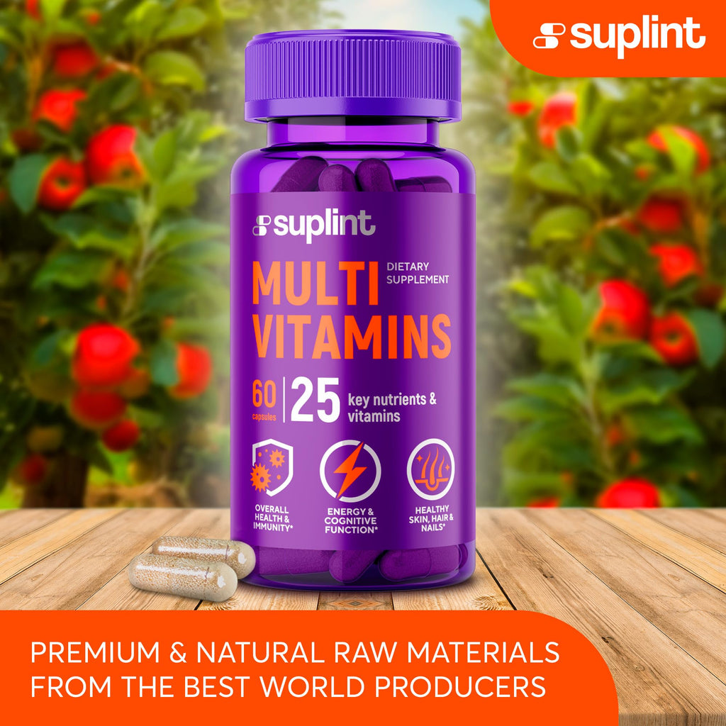 Multivitamin Supplement | Complex with Vitamin A, C, D, E, K1, B, Zinc & Chromium | Hair, Skin & Nail Beauty Vitamins | Immune Support Supplements for Men & Women | 60 Capsules - TrustMedUSA
