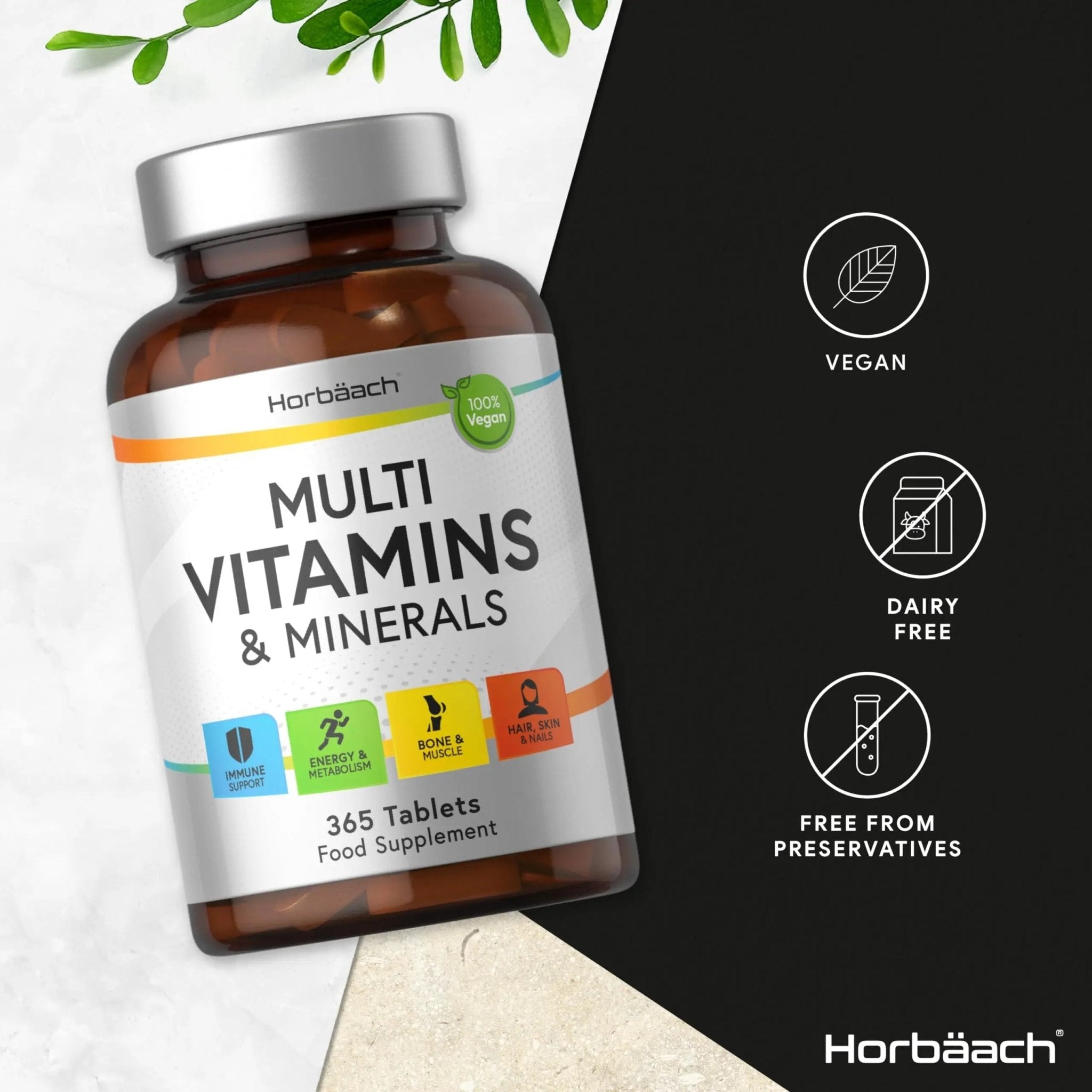 Multivitamin Tablets for Men and Women | 365 Count | with 24 Essential Nutrients - TrustMedUSA