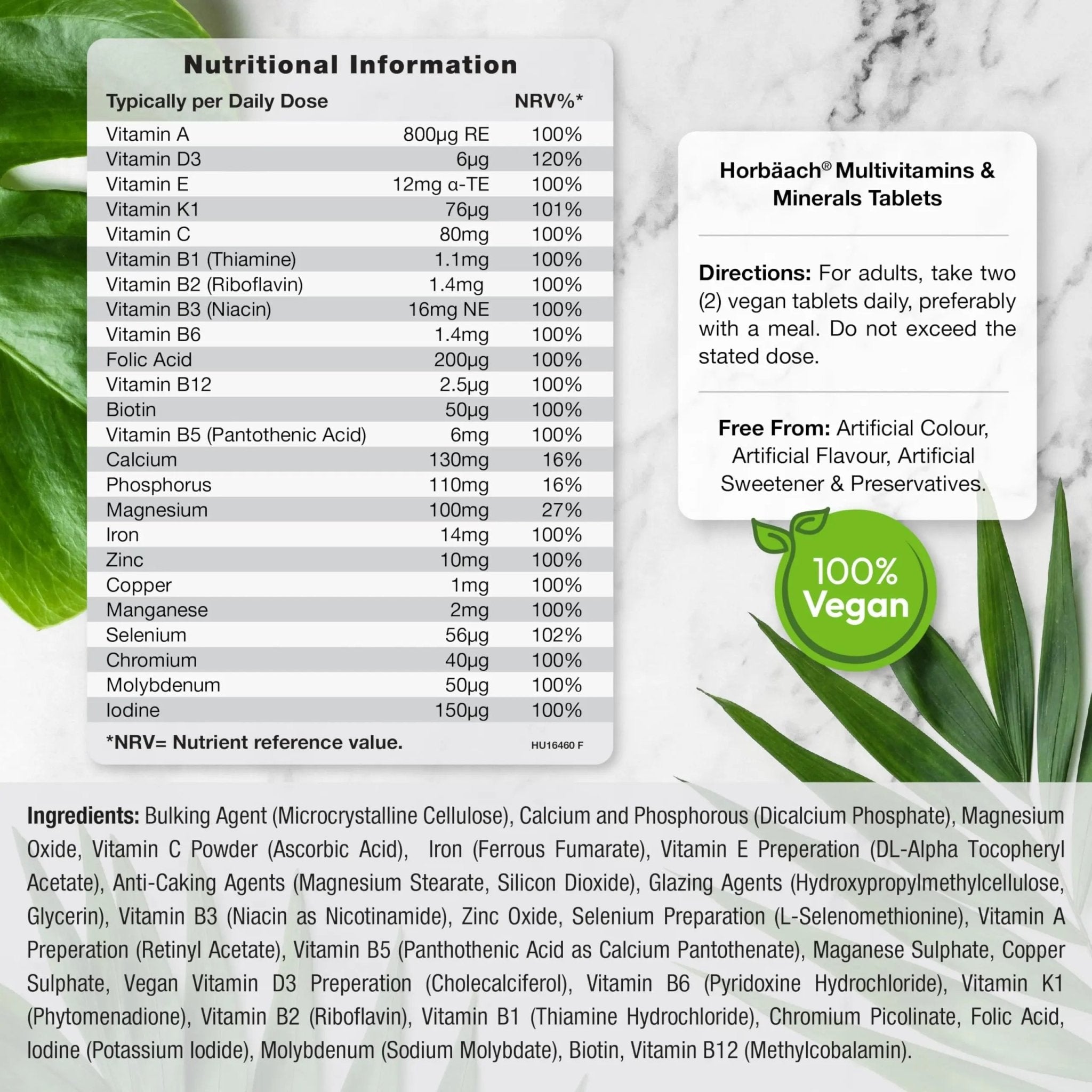 Multivitamin Tablets for Men and Women | 365 Count | with 24 Essential Nutrients - TrustMedUSA