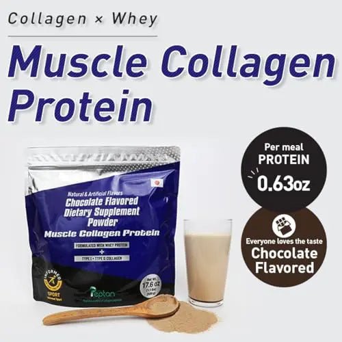 Muscle Colllagen Protein Collagen Peptides Powder Chocolate Flavored Dietary Supplement - TrustMedUSA