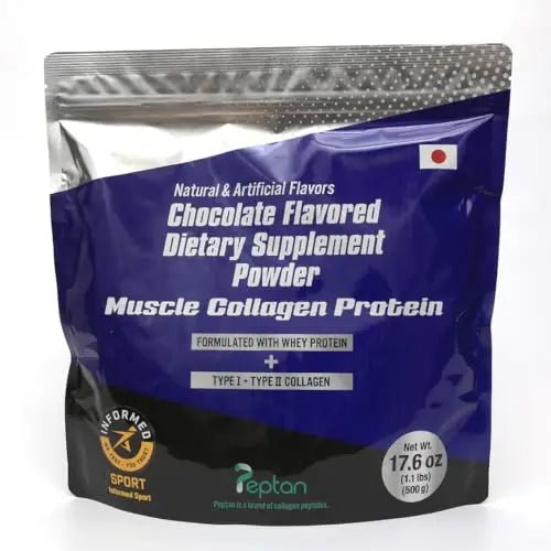 Muscle Colllagen Protein Collagen Peptides Powder Chocolate Flavored Dietary Supplement - TrustMedUSA