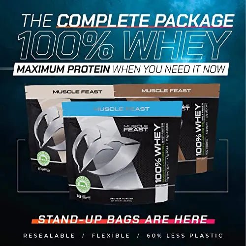 Muscle Feast 100% Grass-Fed Whey Protein, Pastured Raised Hormone Free All Natural - TrustMedUSA