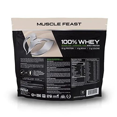 Muscle Feast 100% Grass-Fed Whey Protein, Pastured Raised Hormone Free All Natural - TrustMedUSA