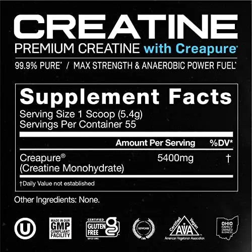 Muscle Feast Creapure Creatine Monohydrate Powder for Muscle Growth Nutritional - TrustMedUSA