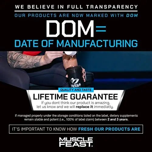 Muscle Feast Creapure Creatine Monohydrate Powder for Muscle Growth Nutritional - TrustMedUSA