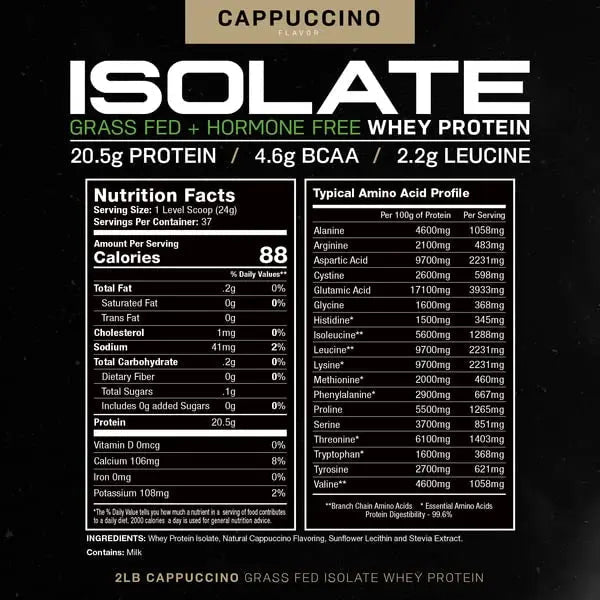 Muscle Feast Grass-Fed Whey Protein Isolate, All Natural Hormone Free Pasture Raised - TrustMedUSA