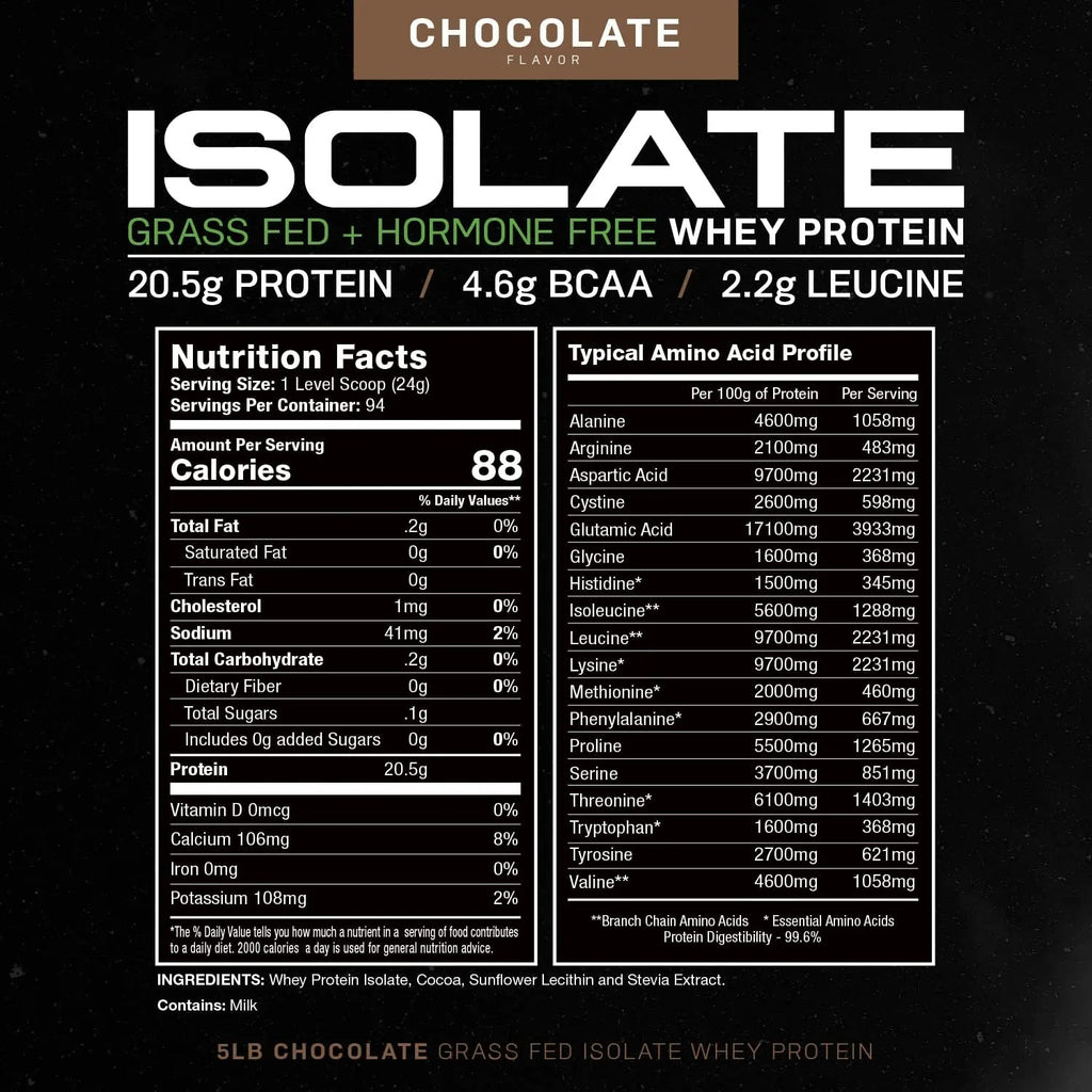 Muscle Feast Grass-Fed Whey Protein Isolate, All Natural Hormone Free Pasture Raised - TrustMedUSA