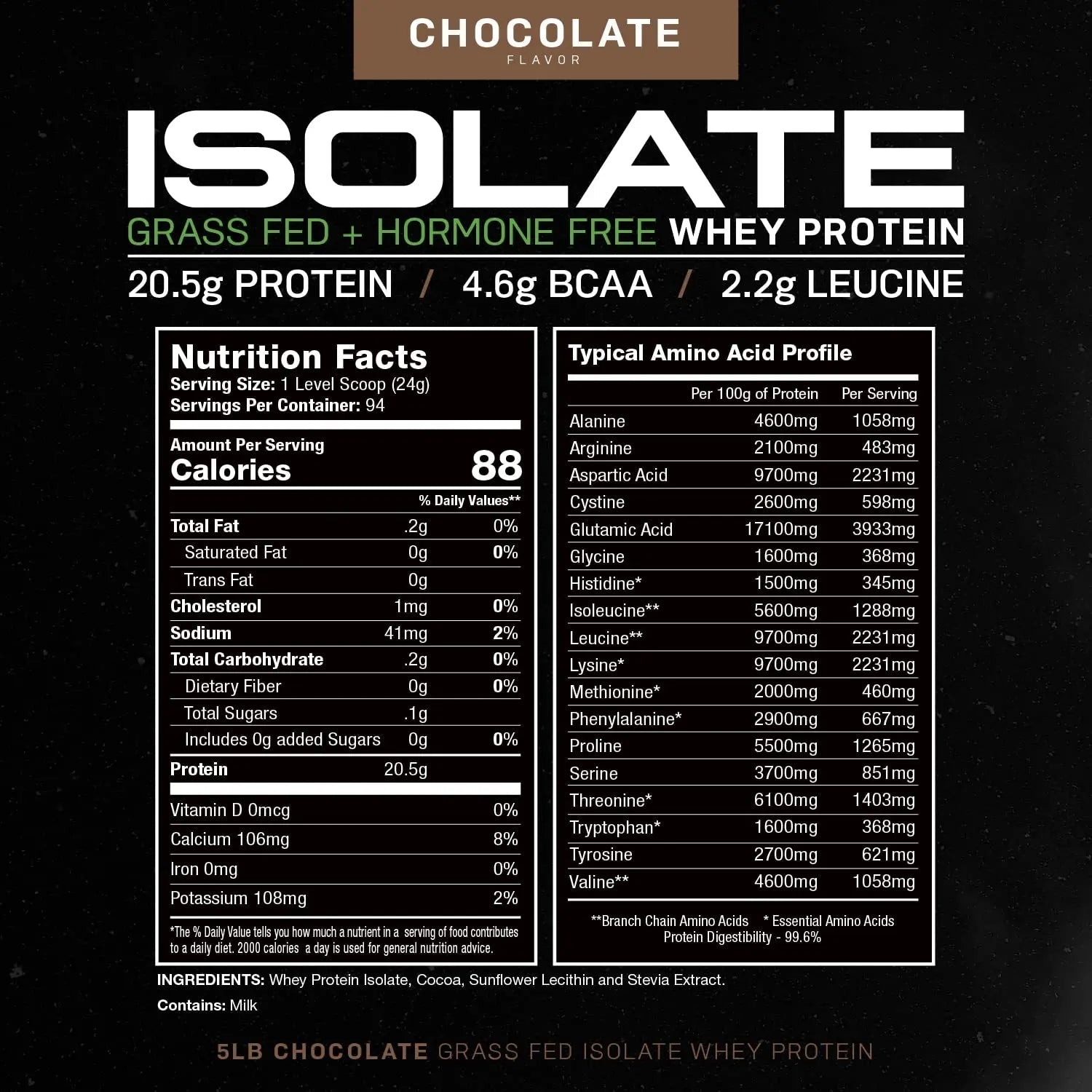 Muscle Feast Grass-Fed Whey Protein Isolate, All Natural Hormone Free Pasture Raised - TrustMedUSA