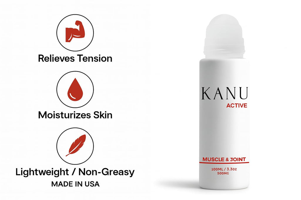 Muscle & Joint Relief Roll-On Cooling Serum- 3.3 oz- Fast Absorbing Pain Relief for Sore Muscles and Joints- Workout Recovery and Joint Support for Athletes and Active Lifestyles - TrustMedUSA
