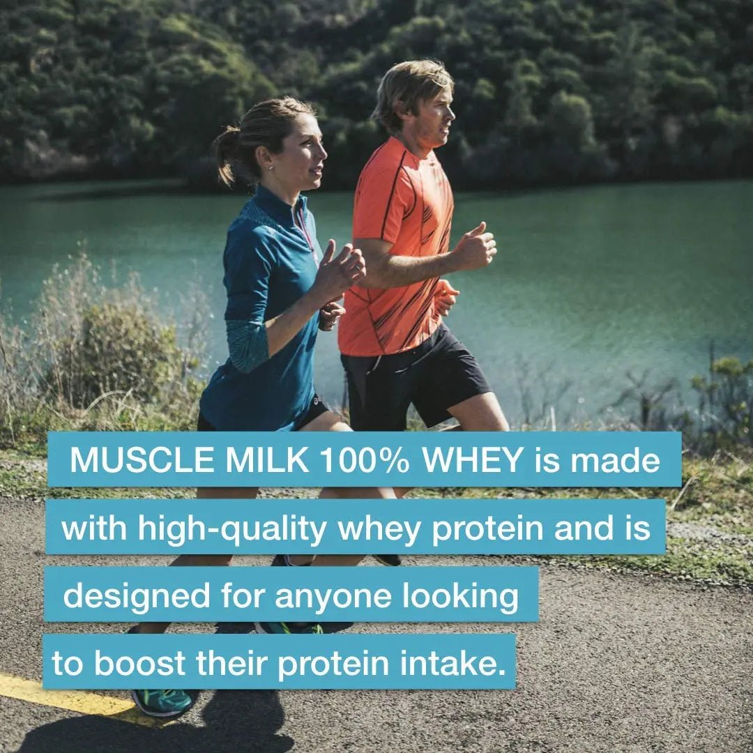 Muscle Milk 100% Whey With Probiotics Protein Powder, Chocolate, 1.85 Pound, 23 Serving - TrustMedUSA