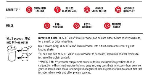 Muscle Milk Genuine Protein Powder, Chocolate, 4.94 Pound, 32 Servings, 32g Protein - TrustMedUSA