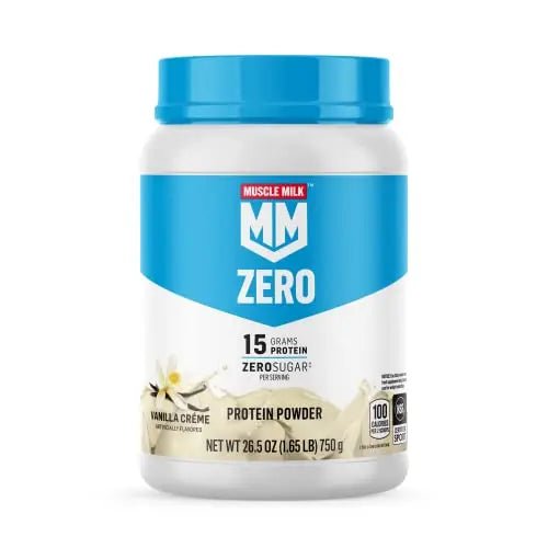 Muscle Milk ZERO, 100 Calorie Protein Powder, Vanilla, 15g Protein, 1.65 Pound, 25 Servings - TrustMedUSA