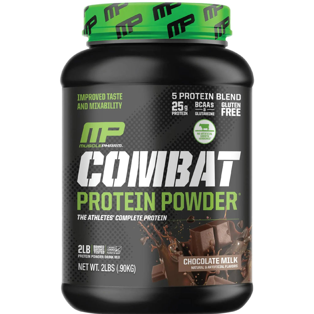 Muscle Pharm Combat Protein Powder, Fuels Muscles for Productive Workouts, 5 Protein - TrustMedUSA