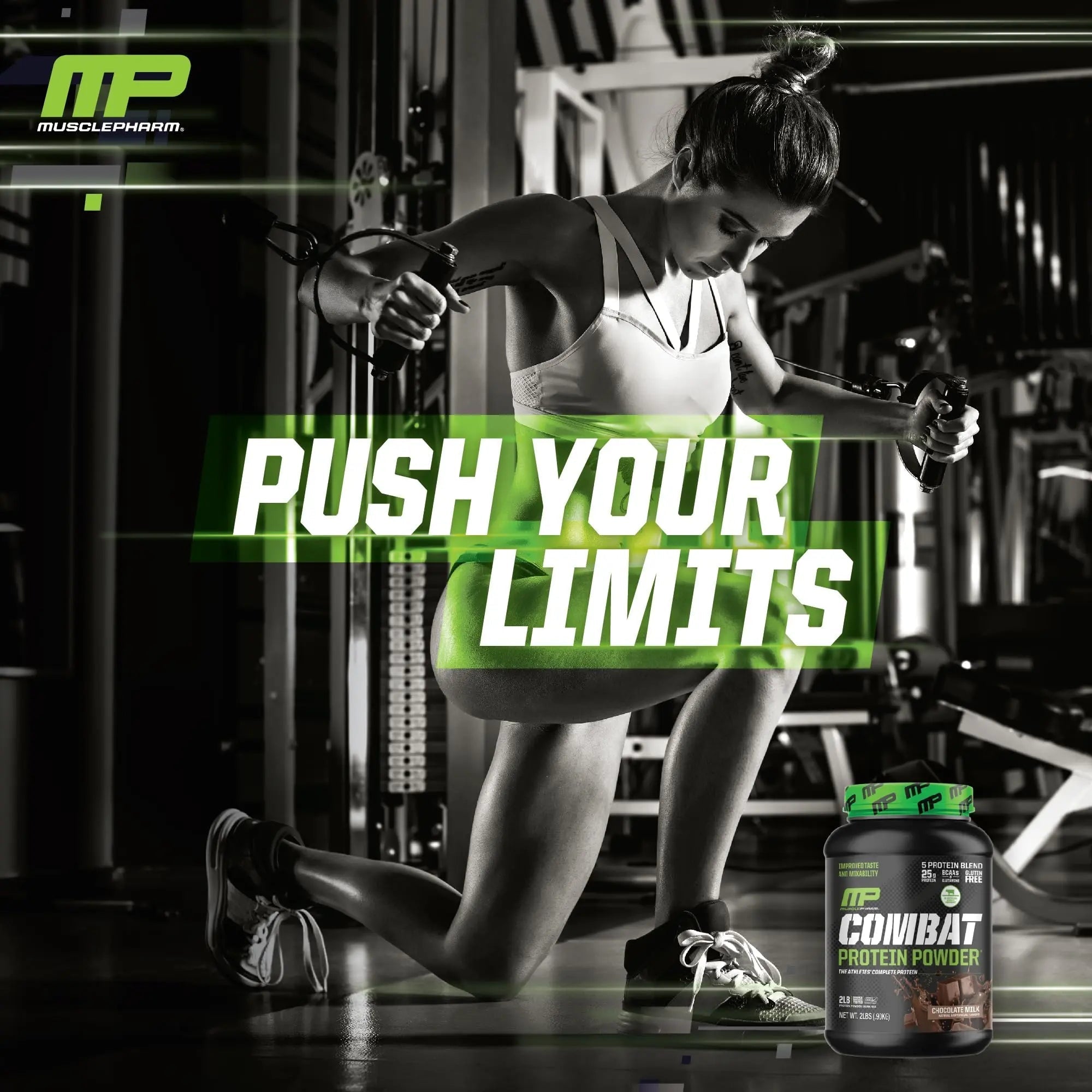 Muscle Pharm Combat Protein Powder, Fuels Muscles for Productive Workouts, 5 Protein - TrustMedUSA