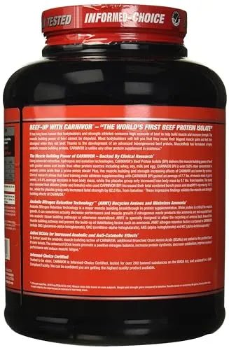 MuscleMeds Carnivor Beef Protein Isolate, 0 Lactose, 0 Sugar, 0 Fat, 0 Cholesterol - TrustMedUSA