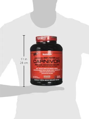 MuscleMeds, Carnivor Beef Protein Isolate Powder 56 Servings, Chocolate, 72 Ounce - TrustMedUSA