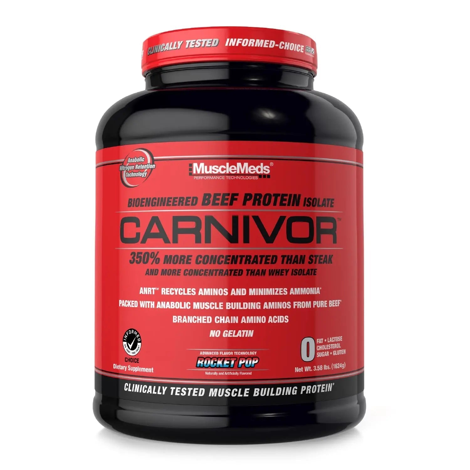 MuscleMeds CARNIVOR Beef Protein Isolate Powder, Muscle Building, Recovery, Lactose - TrustMedUSA