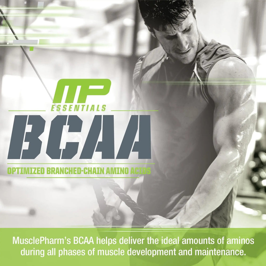 MusclePharm Essentials BCAA Powder, Pre & Post Workout Recovery Drink, Supports - TrustMedUSA