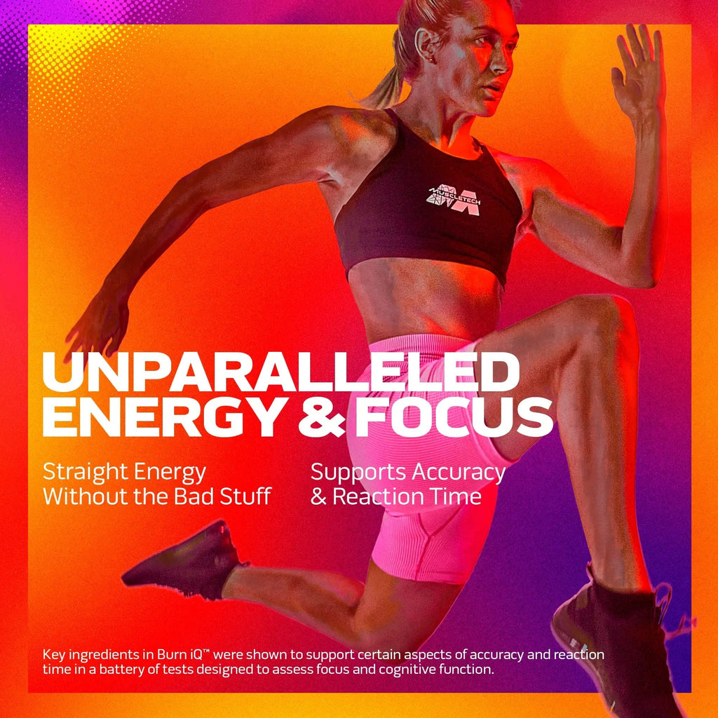 MuscleTech Burn IQ Smart Thermo Supplement Fueled with Paraxanthine Enhanced Energy - TrustMedUSA