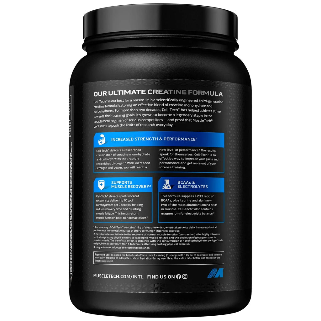 MuscleTech CellTech Creatine Monohydrate Powder, Post Workout Recovery Drink - TrustMedUSA