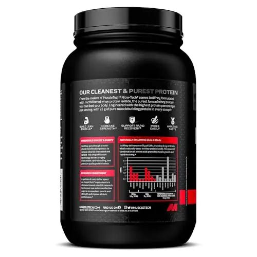 MuscleTech | IsoWhey | Whey Protein Isolate Powder| Muscle Builder for Men & Women - TrustMedUSA
