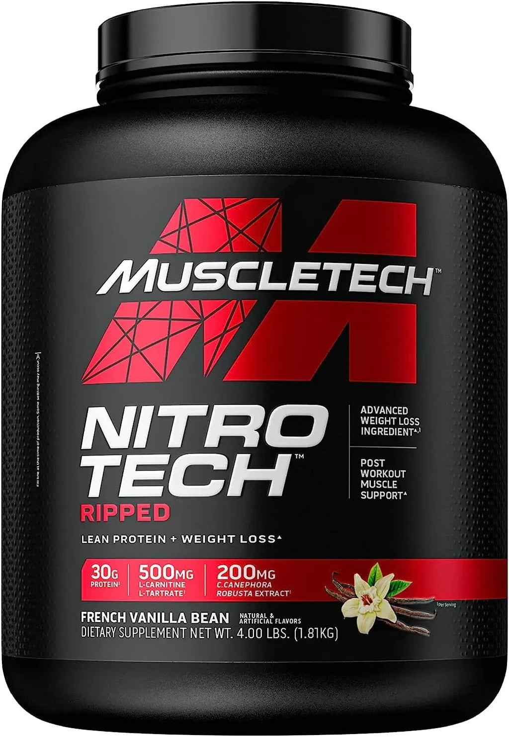 MuscleTech Nitro-Tech Ripped | Lean Whey Protein Powder/Isolate & Platinum Multivitamin - TrustMedUSA
