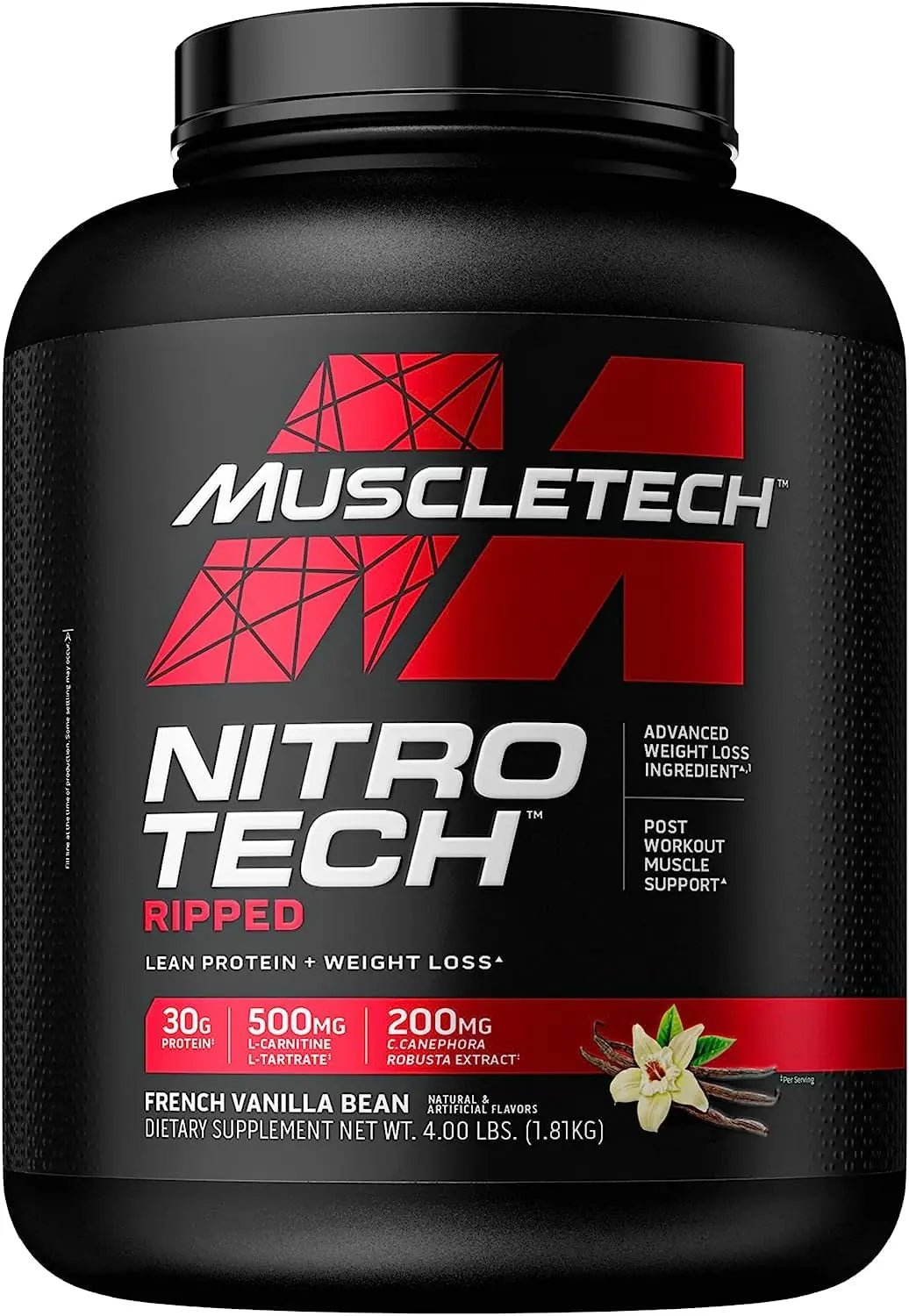 MuscleTech Nitro-Tech Ripped | Lean Whey Protein Powder/Isolate & Platinum Multivitamin - TrustMedUSA
