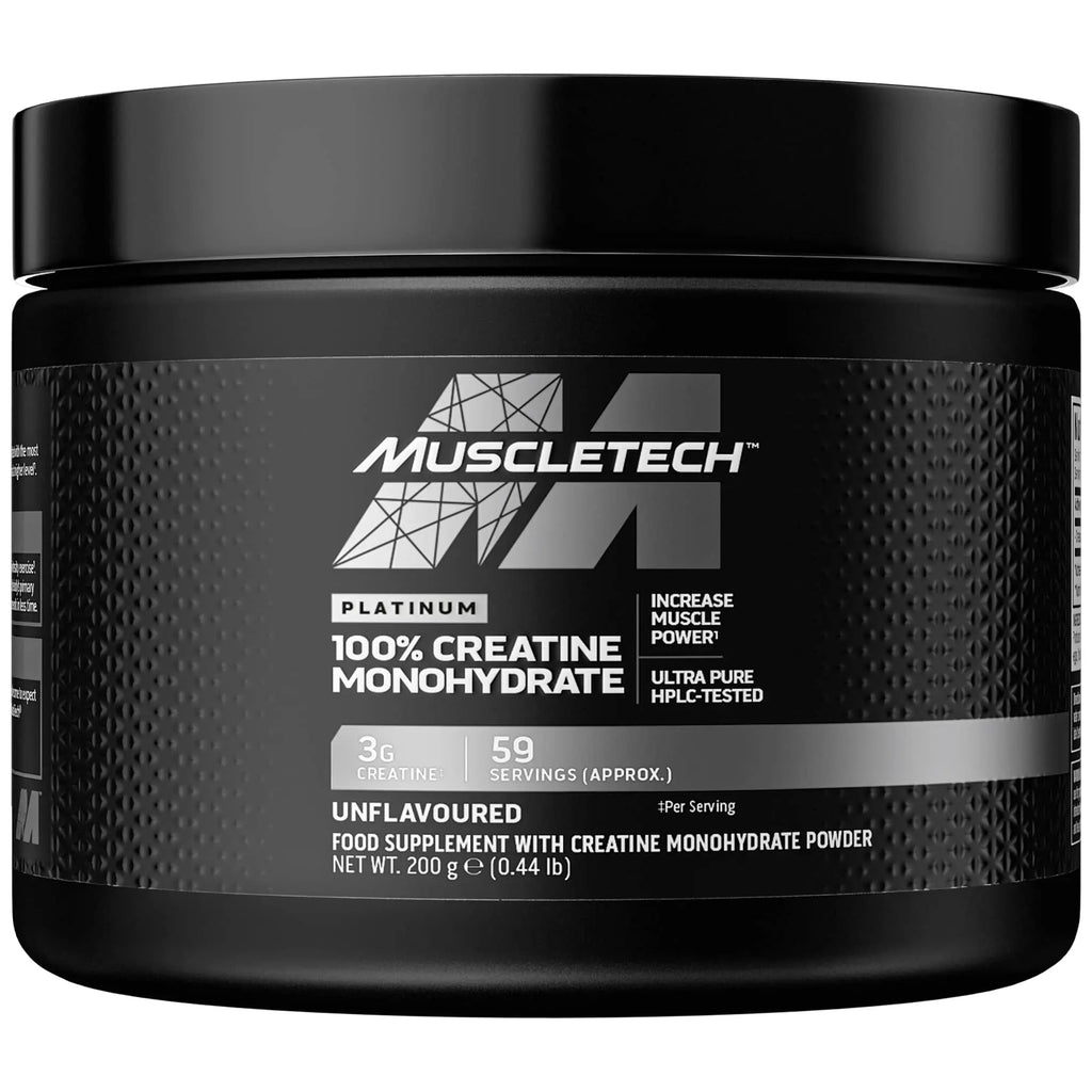 MuscleTech Platinum 100% Creatine Monohydrate Powder, Pure Creatine, Increase - TrustMedUSA