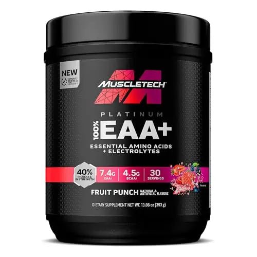 MuscleTech | Platinum 100% EAA+| Essential Amino Acids| Muscle Strength Builder - TrustMedUSA