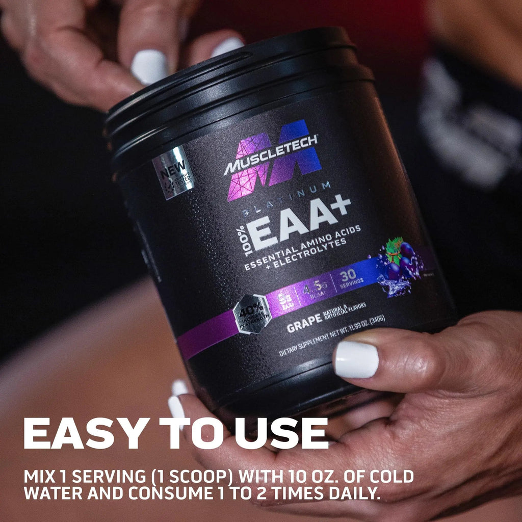 MuscleTech | Platinum 100% EAA+ |Essential Amino Acids | Muscle Strength Builder - TrustMedUSA