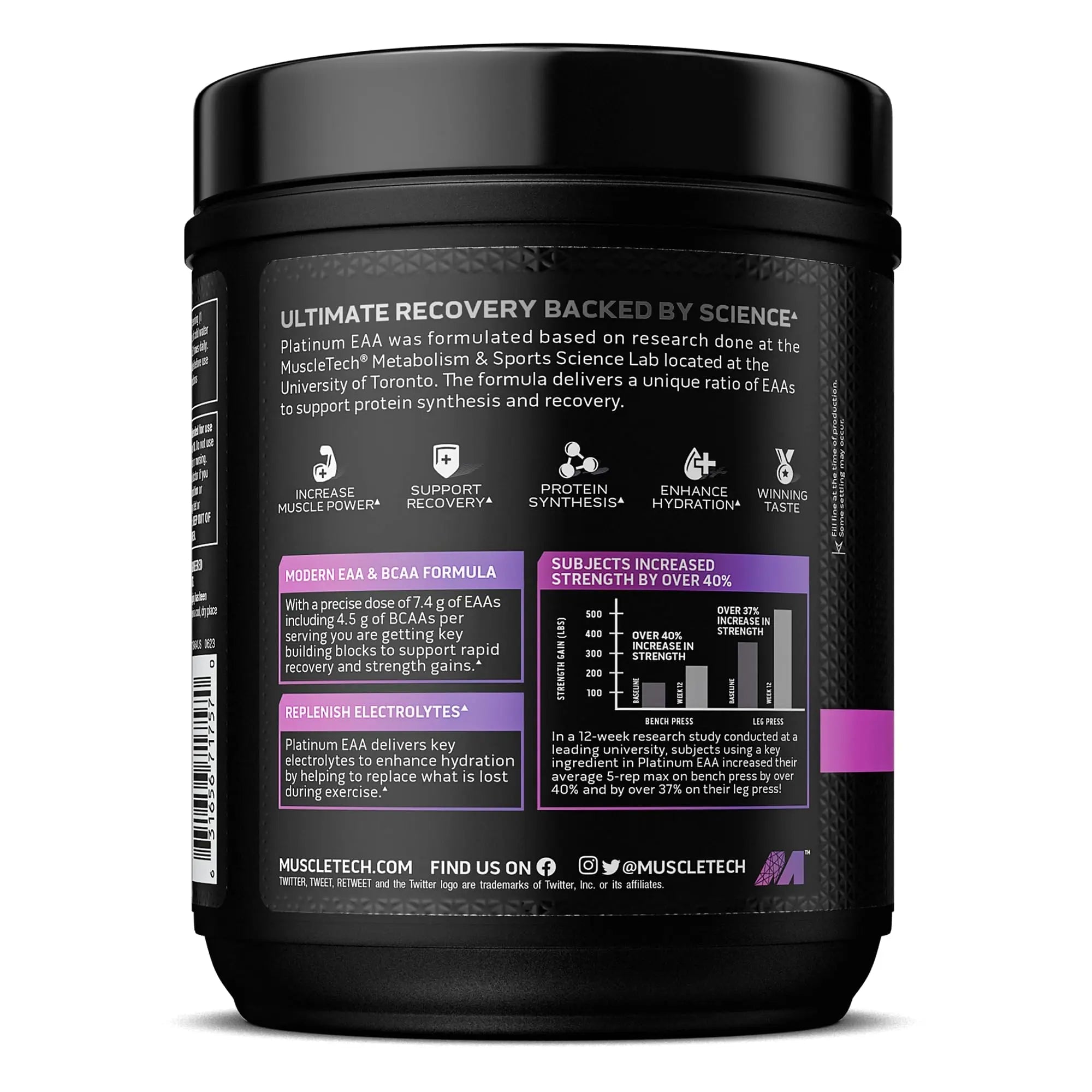 MuscleTech | Platinum 100% EAA+ |Essential Amino Acids | Muscle Strength Builder - TrustMedUSA