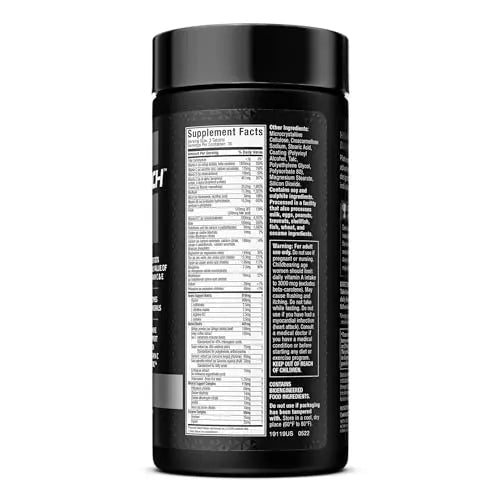 MuscleTech Platinum Multivitamin for Immune Support 18 Vitamins & Minerals Vitamins A - TrustMedUSA