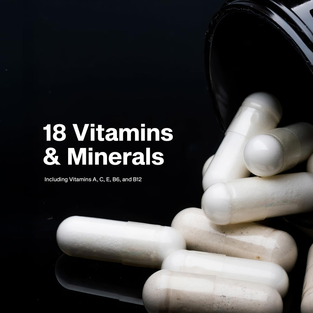 MuscleTech Platinum Multivitamins for Men & Women - Multi-Vitamin Supplement for Immune Support - 18 Vitamins & Minerals, Vitamin A C D E B6 B12 - Daily Workout Supplements for Men - 180 Capsules - Maple Wellness Supplements
