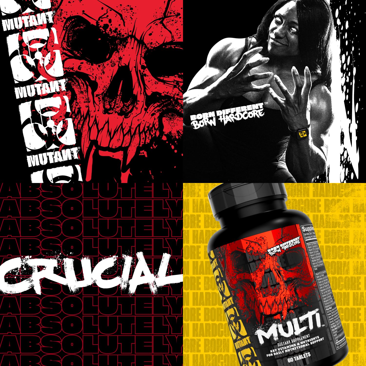 Mutant Multi - High Potency Vitamins with 75+ Ingredients Specifically Formulated for Heavy Lifting, 60 Tablets - TrustMedUSA