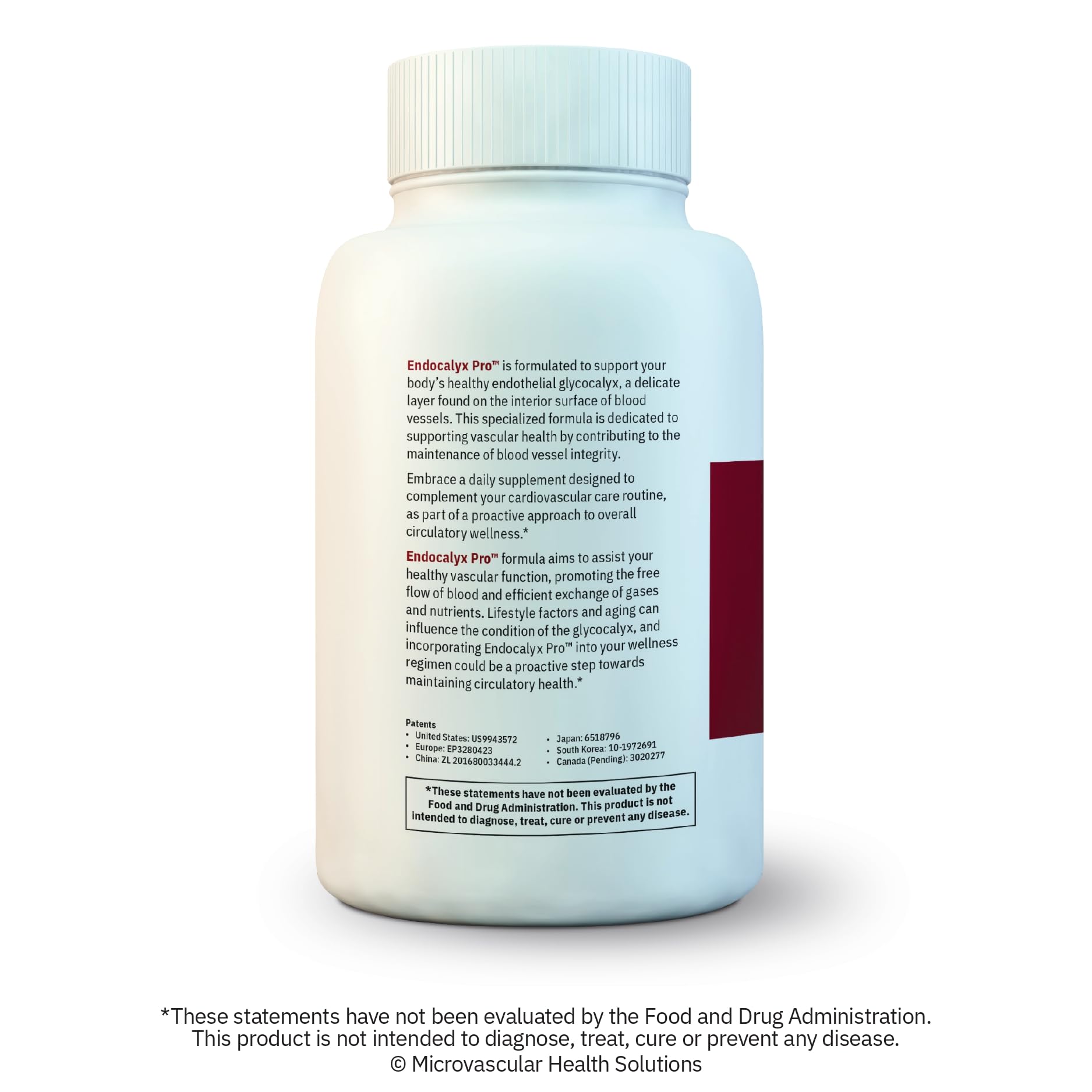 MYBODYRX Endocalyx Pro Supplement – Endothelial Glycocalyx Support 120 Capsules - Vascular & Microcirculation Health – Clinically-Studied – Patented – Supports Nitric Oxide Functions - TrustMedUSA