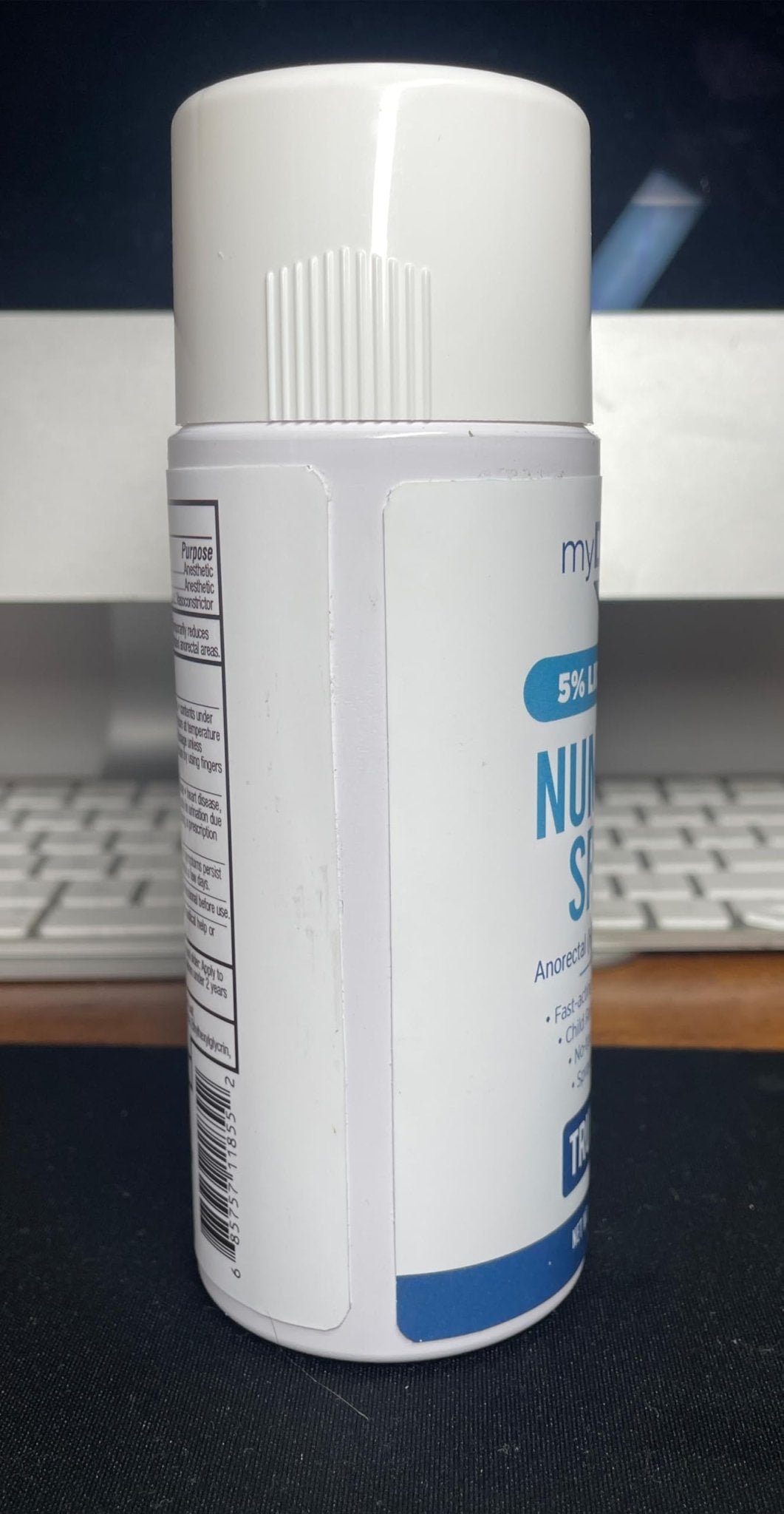 Myderm Medical Numbing Spray - 4.5oz - Maximum Strength 5% Lidocaine with Phenylephrine HCl and Witch Hazel - Fast-Acting Reliever with A Touch-Free Application - First Aid Supplies - Made in USA - TrustMedUSA