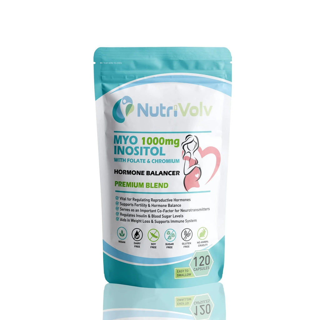 Myo Inositol 1000mg with Folate & Chromium Supplements for Female Support Hormone - TrustMedUSA