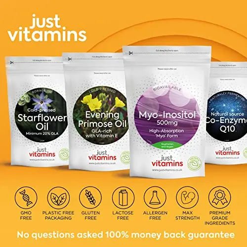 Myo-Inositol Capsules - 500mg x90 Capsules - Pure Premium Quality Myo Inositol Vitamin - TrustMedUSA